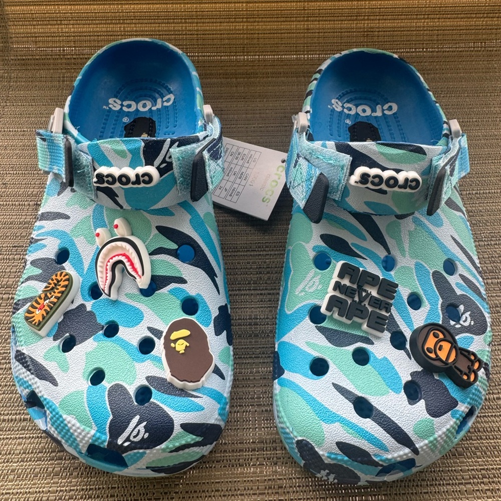 BAPE Crocs BLUE